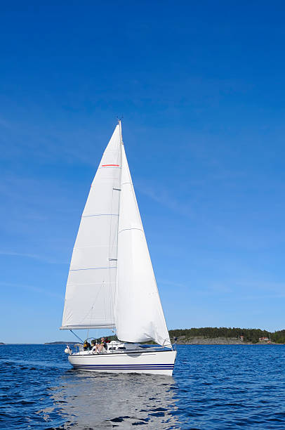 istock Sailing in the archipelago, no national flag 157526578
