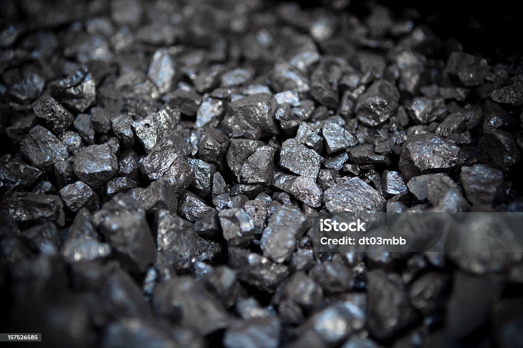 Small pieces of strong metal ore Metal Hours Mining - Natural Resources Stock Photo