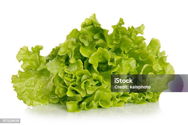 Green Salad Stock Photo - Download Image Now - Salad, Leaf, White Background