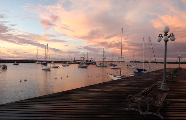 Tramonto a Colonia del Sacramento, Uruguay - foto stock