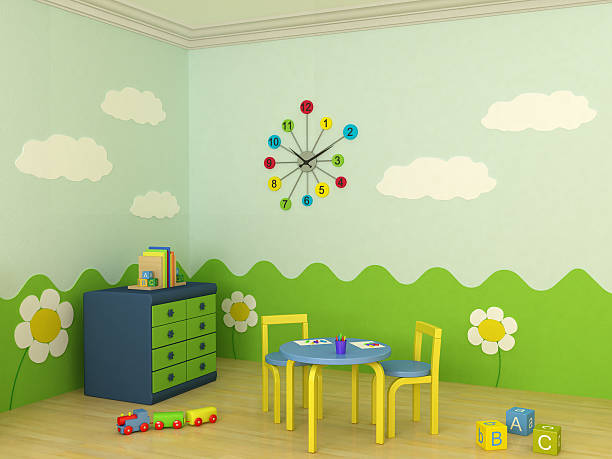 bambino per camera - bedroom nursery domestic room playroom foto e immagini stock