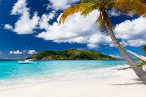 Sandy Cay, British Virgin Islands - tropical deserted island in the Caribbean