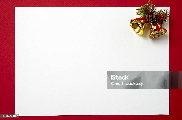 Foto de Cartão De Natal e mais fotos de stock de Natal - Natal, Notificação, Bola de Árvore de Natal