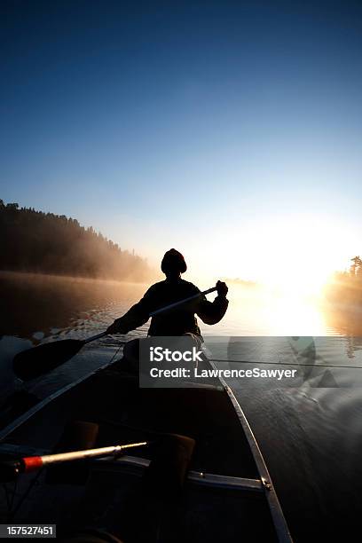 Granica Wody Kajak Obszar Puszczy Wschód Słońca - zdjęcia stockowe i więcej obrazów Boundary Waters Canoe Area - Boundary Waters Canoe Area, Czynność, Drzewo