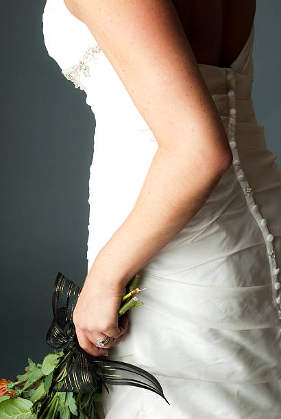 Wedding Dress Detail stock photo