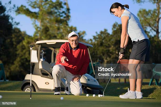 Foto de Aula De Golfe e mais fotos de stock de Golfe - Golfe, Aprender, Ensinar