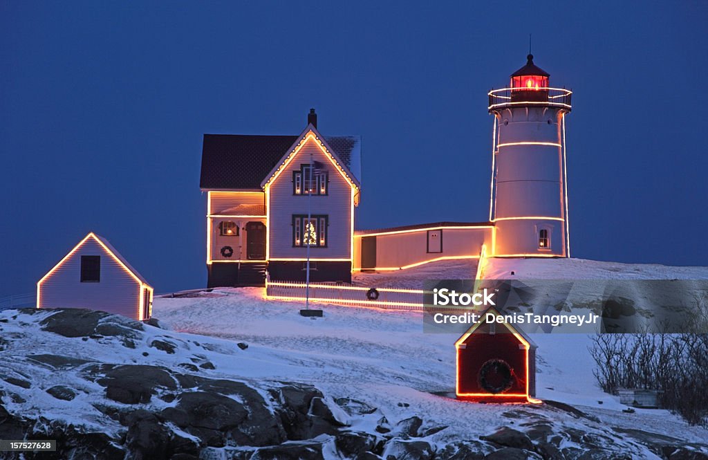 Leuchtturm Cape Neddick - Lizenzfrei Maine Stock-Foto