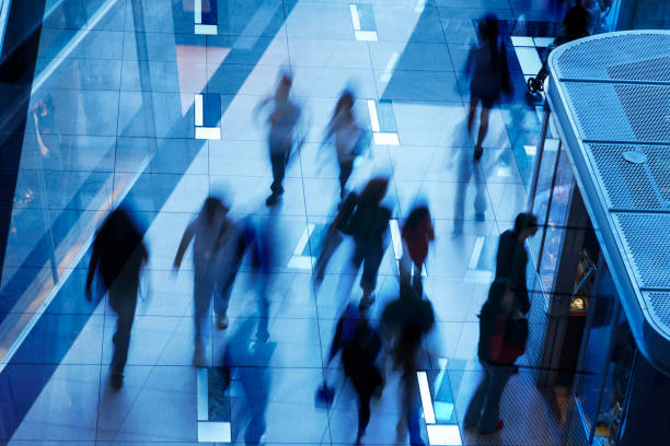 istock Multiple exposure of pedestrians on the move 157527716