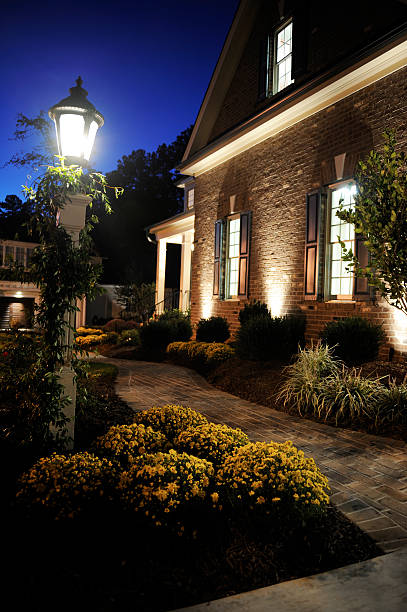 istock Beautiful Home At Night 157527797