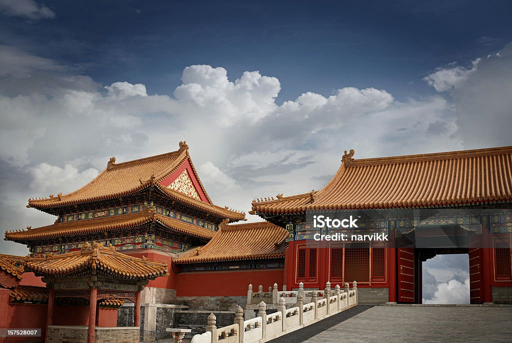 Templo chinês na Cidade Proibida - Royalty-free China Foto de stock