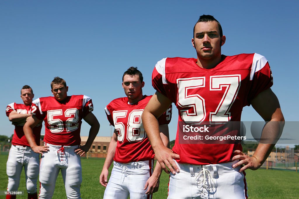 Robuste, Macho Football player - Lizenzfrei Nordamerikanisches Indianervolk Stock-Foto