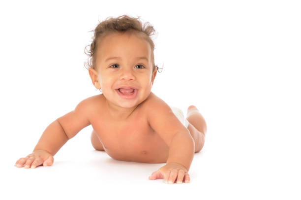 istock Baby Raising His Head Smiling 157528133