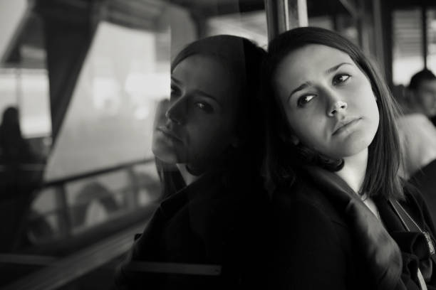istock Pensive Young Woman in Ferry 157528162