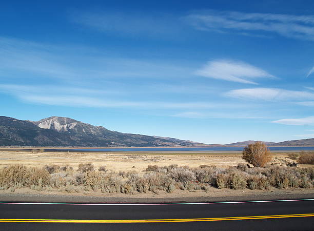 Wild West - Washoe Lake, Nevada stock photo