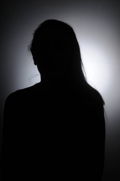 istock Woman portrait silhouette 157528211