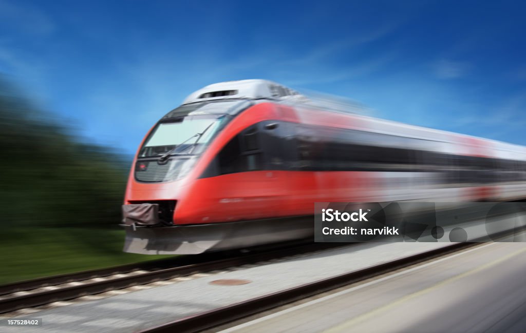 Schnellzug - Lizenzfrei Hochgeschwindigkeitszug Stock-Foto