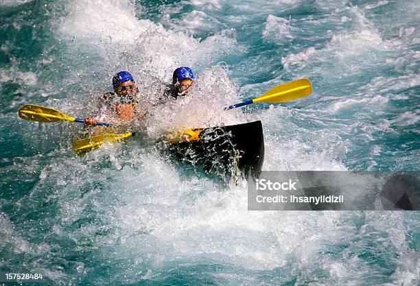 Rafting On White Water Stock Photo - Download Image Now - White Water Rafting, Activity, Adventure