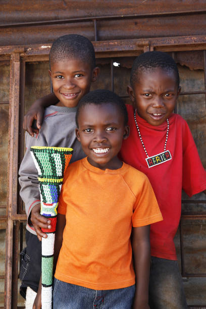 istock Three African children friends 157528486
