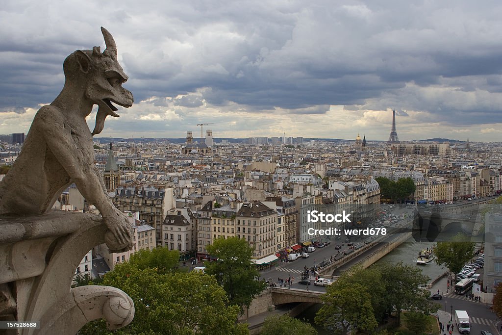 gargoyle over the city  Gargoyle Stock Photo