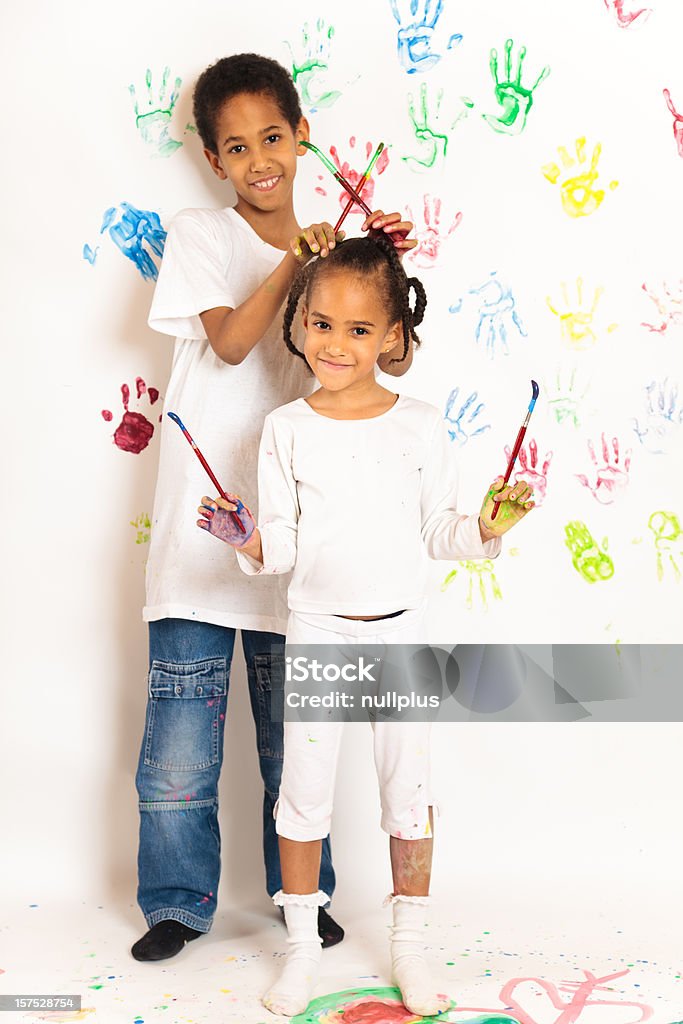 Pintura de crianças - Royalty-free Pintar Foto de stock