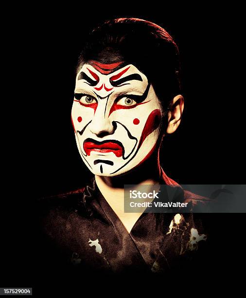 Kabukimaske Stockfoto und mehr Bilder von Kabuki - Kabuki, Theateraufführung, Darstellender Künstler