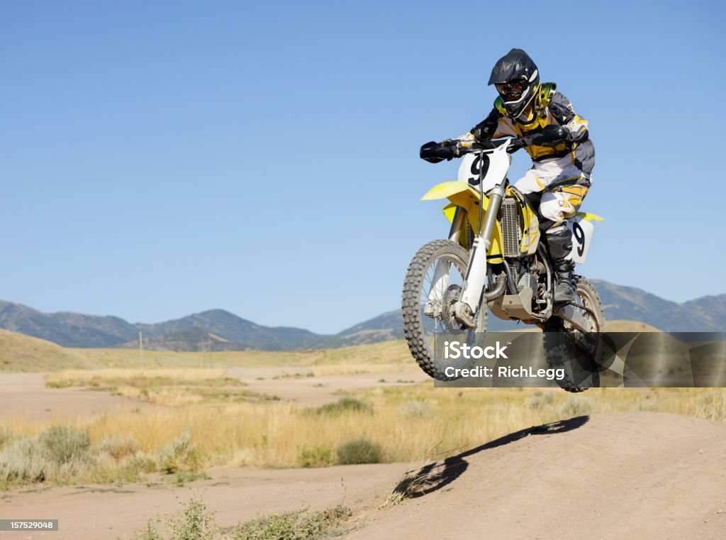 Motocross Motocycle Skok - Zbiór zdjęć royalty-free (Motocross)