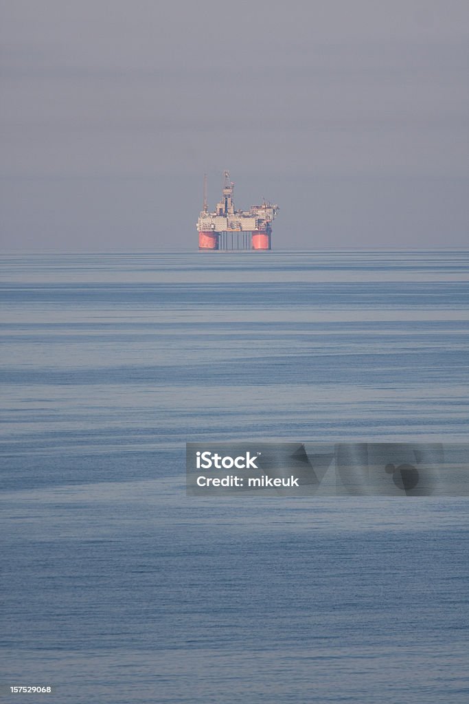 oil rig platform at sea  Color Image Stock Photo