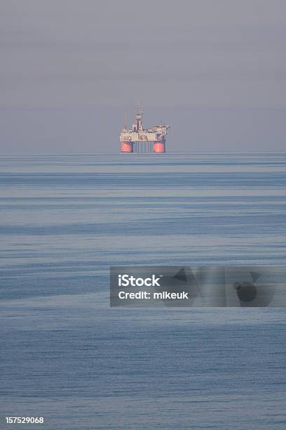 Oil Rig Platform At Sea Stock Photo - Download Image Now - Color Image, Construction Platform, Gasoline