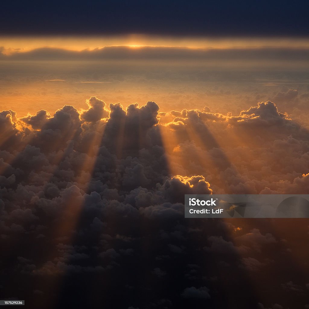 Sunset from the sky  Backgrounds Stock Photo