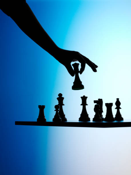 istock Silhouette of a Chess Game 157529328