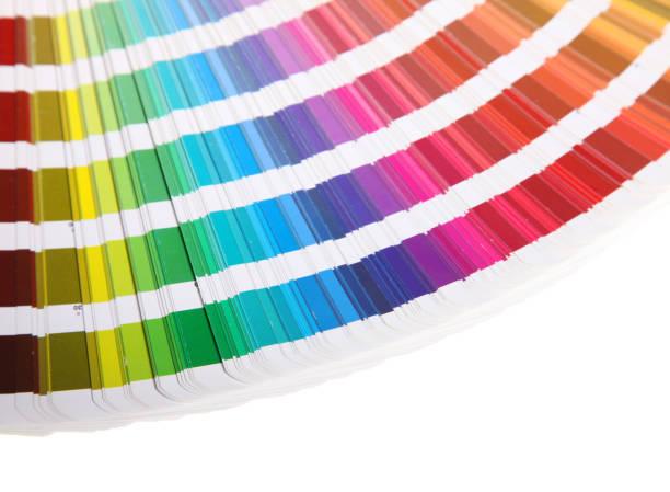 istock Pantone guide on white background - color card 157529403