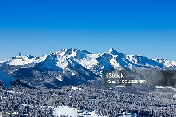 Zimowe Góry - zdjęcia stockowe i więcej obrazów Telluride - Telluride, Stan Kolorado, Biały