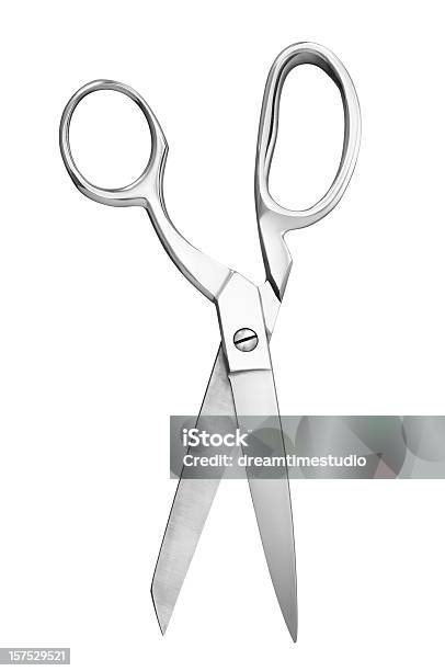 Tailors Scissors Stock Photo - Download Image Now - Scissors, Cut Out, White Background