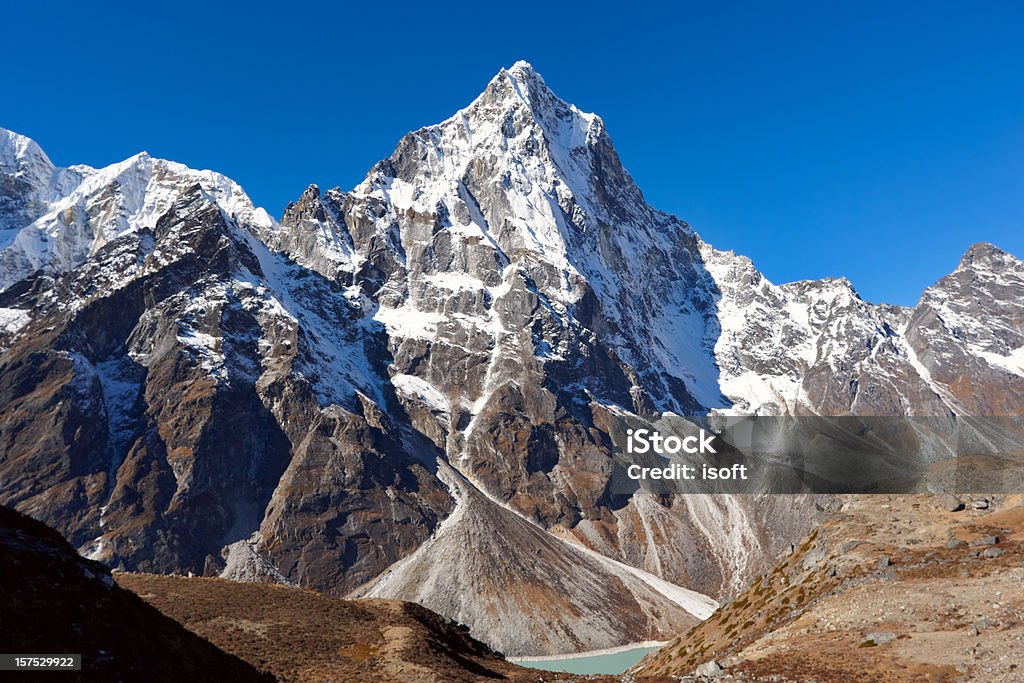 Cho La carte. Circuit de l'Everest. Le Népal motifs - Photo de Mont Everest libre de droits