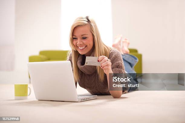 Internet Shopper Stock Photo - Download Image Now - 18-19 Years, Adult, Blond Hair