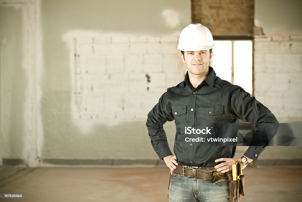 Lächelnd foreman - Lizenzfrei Arbeiter Stock-Foto