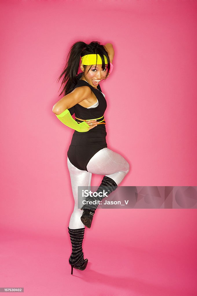 1980's Fitness  Aerobics Stock Photo