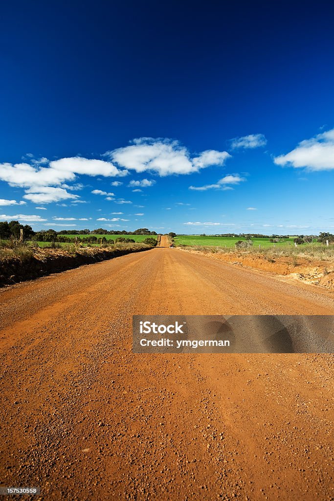 Unsealed country road  Australia Stock Photo