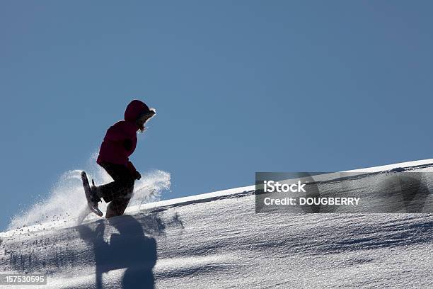 Child Using Snowshoes Stock Photo - Download Image Now - 8-9 Years, Active Lifestyle, Adventure