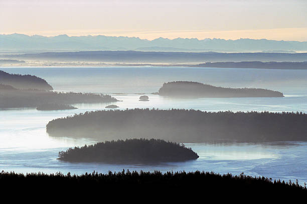 View from top of Mt Erie, Fidalgo Island, Washington
