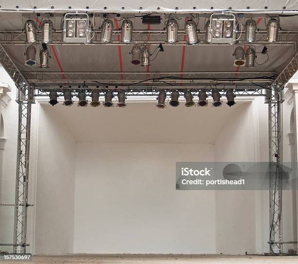 Gig Stage Stock Photo - Download Image Now - Adulation, Color Image, Disco Lights