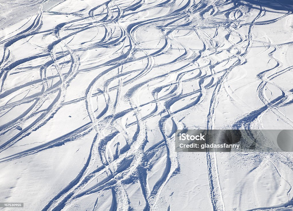 Patrón de pistas de esquí - Foto de stock de Snowmass Village libre de derechos