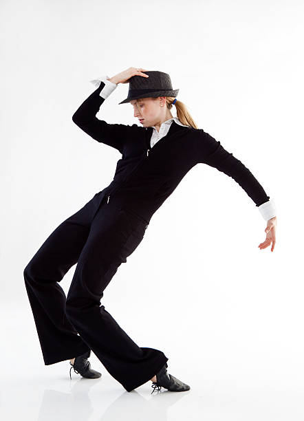 modern dancer standing on her toes  jazz dancing stock pictures, royalty-free photos & images