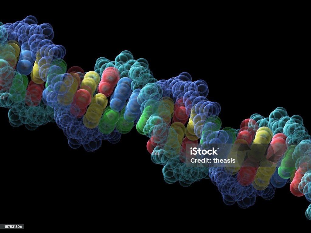 Molecola di DNA di modello - Foto stock royalty-free di DNA