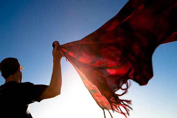istock Sunrise and scarf on a rooftop in Arcos, Spain 157531573