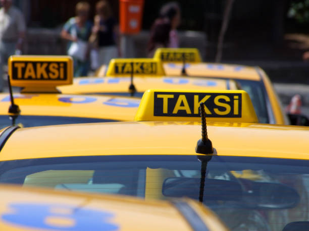 istock Yellow cabs in istanbul 157531610