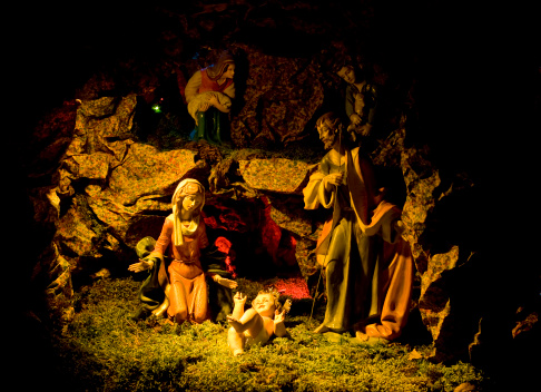 Into the heart of Christmas. This Nativity scene was created in a little church in Rome.