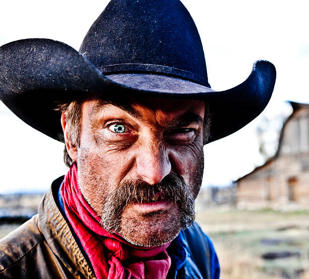 Rugged Cowboy Stock Photo - Download Image Now - Cowboy, Wild West