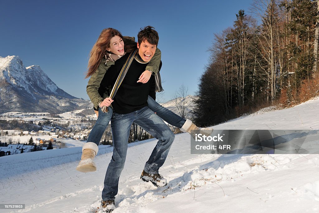 즐기면서 멋진 겨울 일 (XXXL - 로열티 프리 20-24세 스톡 사진