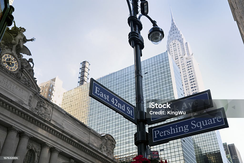 Chrisler edificio e dalla stazione centrale - Foto stock royalty-free di Chrysler Building